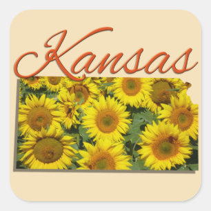 Adesivo Quadrado Autocolantes - KANSAS