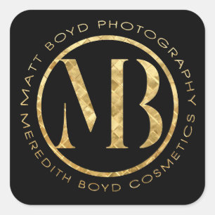 Adesivo Quadrado Autocolantes para fotografia e cosméticos MB