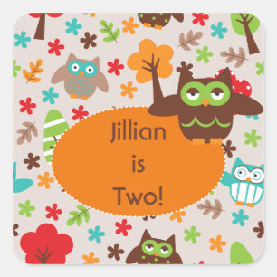 Adesivo Quadrado Autocolantes personalizados