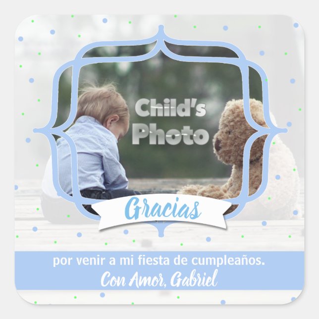 Adesivo Quadrado Autocolantes personalizados (Frente)