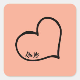 Adesivo Quadrado Autocolantes personalizados