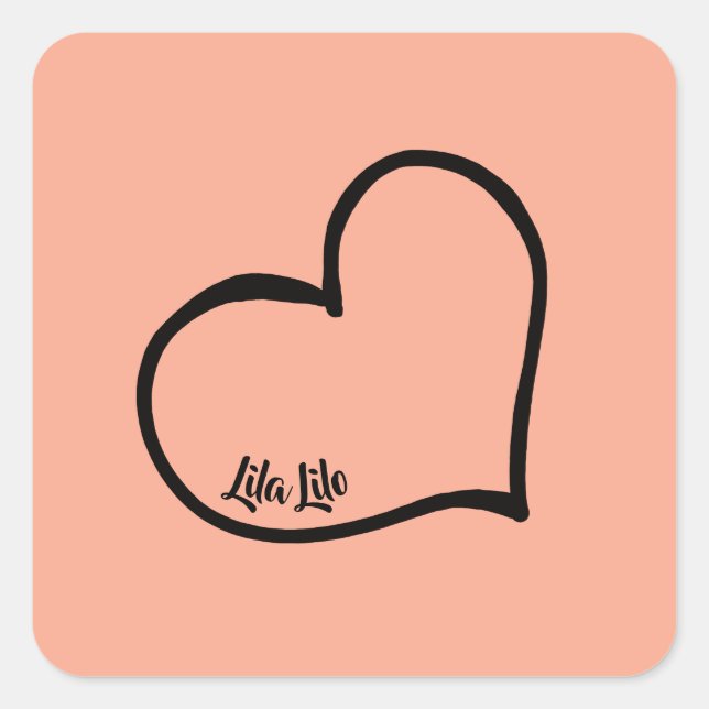 Adesivo Quadrado Autocolantes personalizados (Frente)