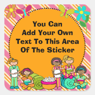 Adesivo Quadrado Autocolantes personalizados