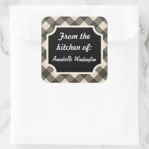 Adesivo Quadrado Autocolantes personalizados da cozinha preta
