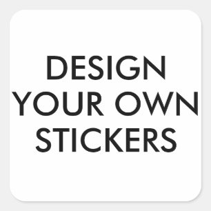 Adesivo Quadrado Autocolantes personalizados de 1,5" quadrados