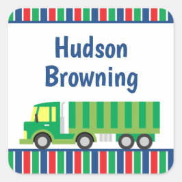 Adesivo Quadrado Autocolantes personalizados de caminhão verde