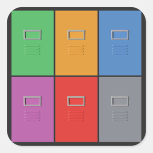 Adesivo Quadrado Autocolantes personalizados de Gabinetes de Arquiv