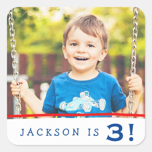 Adesivo Quadrado Autocolantes personalizados modernos (Frente)