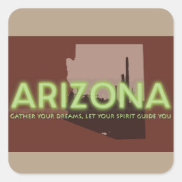 Adesivo Quadrado Autocolantes quadrados, ARIZONA brilhante