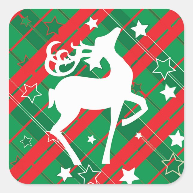 Adesivo Quadrado Autocolantes quadrados, brilhante, grande, 3 poleg (Frente)