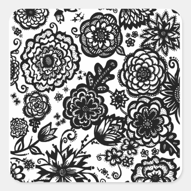 Adesivo Quadrado Autocolantes quadrados dotloucos (Frente)