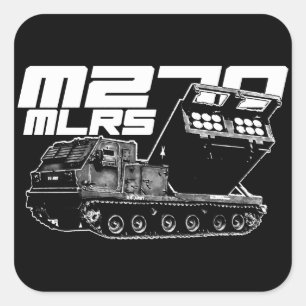 Adesivo Quadrado Autocolantes quadrados M270 MLRS