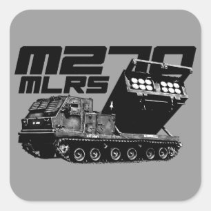 Adesivo Quadrado Autocolantes quadrados M270 MLRS
