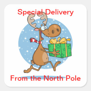 Adesivo Quadrado Autocolantes — Rebelde com Presente