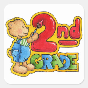 Adesivo Quadrado Autocolantes/segundo escolar