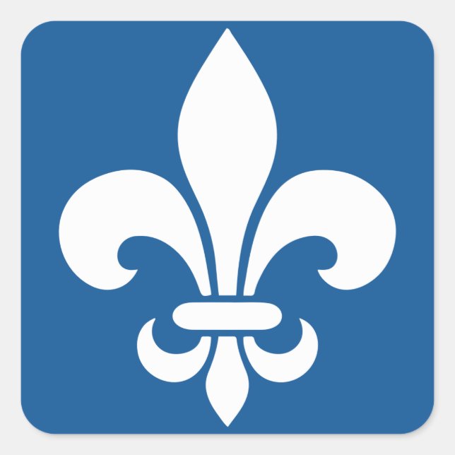 Adesivo Quadrado AutocollantX20 Flor de lys francês metal antigo (Frente)