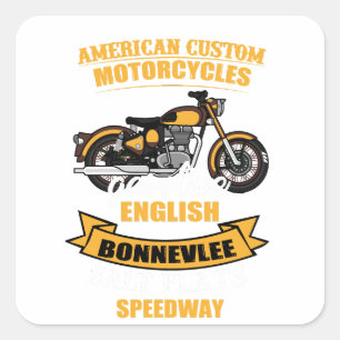 Adesivo Quadrado Autoestrada Personalizada Americana Bonneville Spe