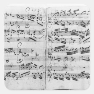 Adesivo Quadrado Autógrafo gegruesset de Sei do partita '