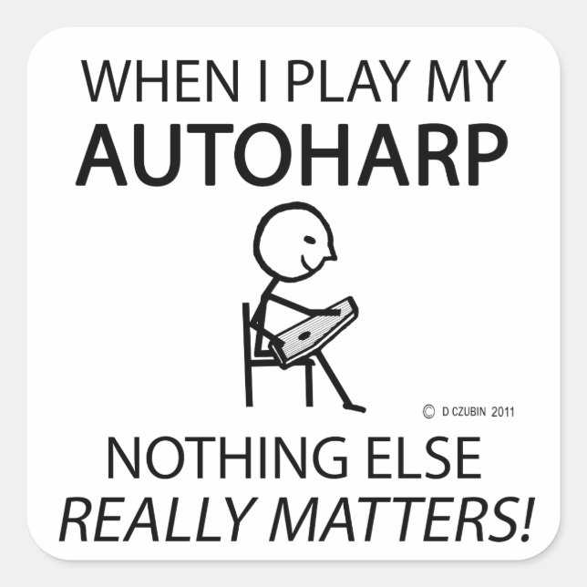 Adesivo Quadrado Autoharp Nada Mais Importa (Frente)