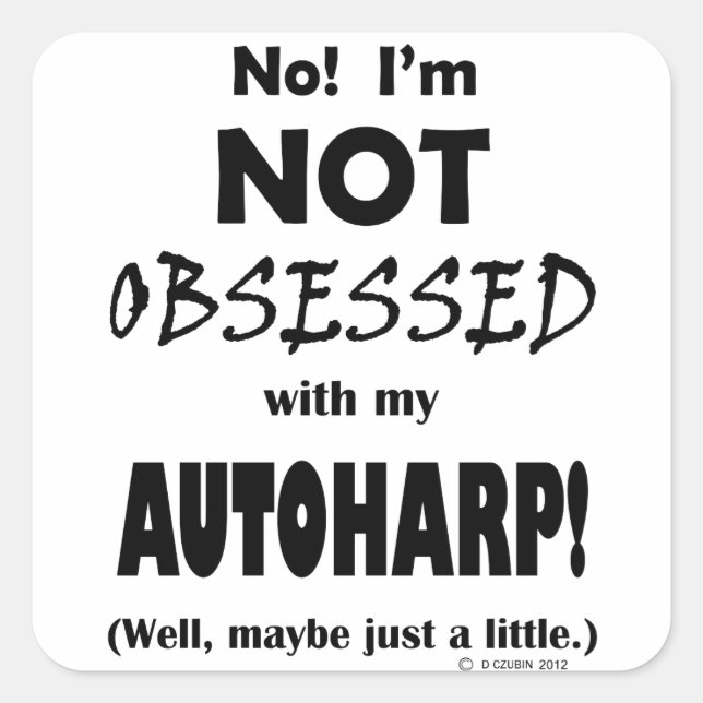 Adesivo Quadrado Autoharp obscecado (Frente)