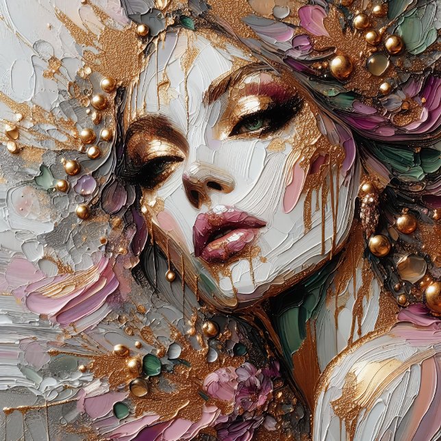 Adesivo Quadrado Automático - Autoadesivo de Automação do Futuro (Beautiful Daydream - Artwork by Kimberly Anne Stevens)