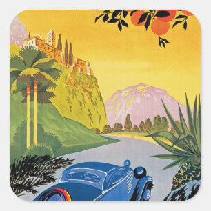 Adesivo Quadrado Automóvel do en de Grece do La de Visitez