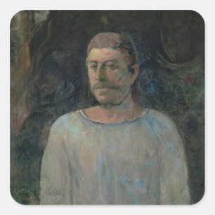 Adesivo Quadrado Autorretrato, perto de Golgotha, 1896 (óleo em la