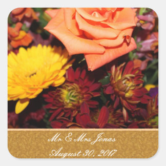 Adesivo Quadrado Autumn Floral Wedkers Modelo