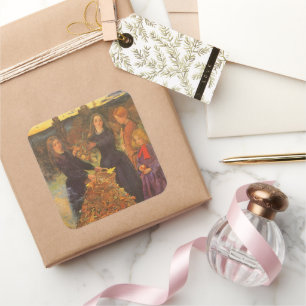 Adesivo Quadrado Autumn Leaves por Sir John Everett Millais