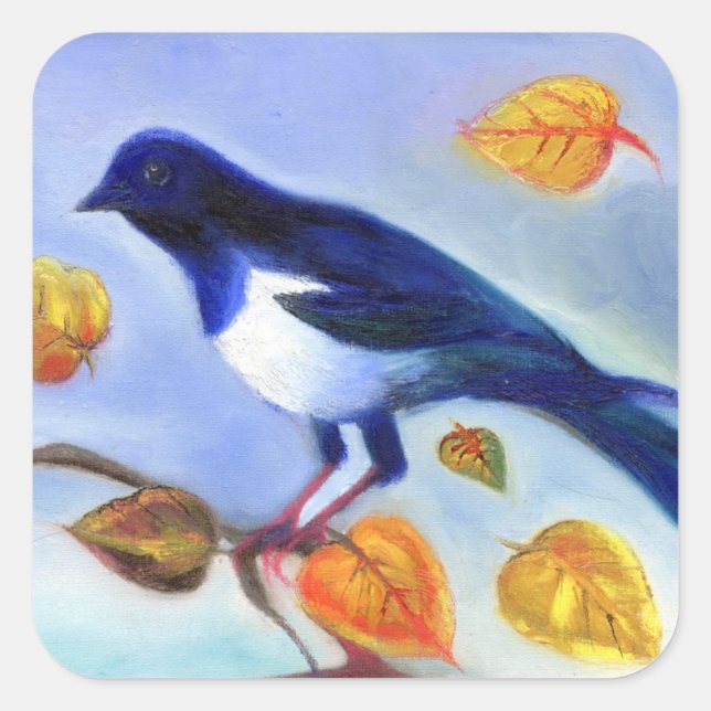 Adesivo Quadrado Autumn Magpie 2012 (Frente)