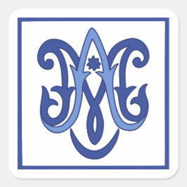 Adesivo Quadrado Ave Maria