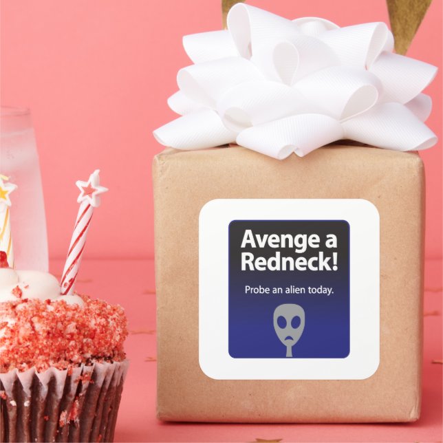 Adesivo Quadrado Avenge a Redneck (Festa)