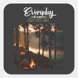 Adesivo Quadrado Aventura em minha mente