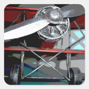 Adesivo Quadrado Avião 2