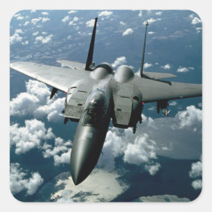 Adesivo Quadrado Avião de Combate