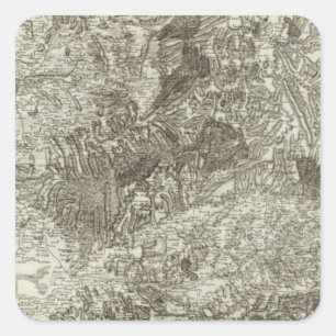 Adesivo Quadrado Avignon, Laranja