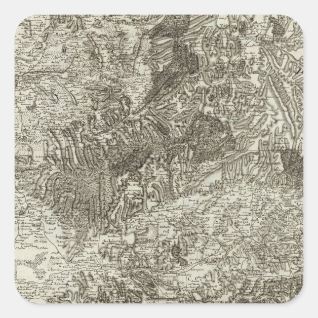 Adesivo Quadrado Avignon, Laranja (Frente)