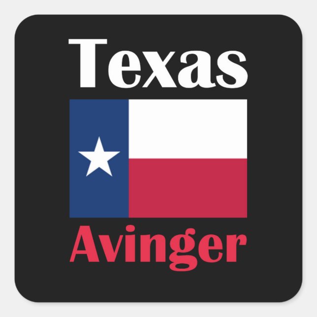 Adesivo Quadrado Avinger TX (Frente)