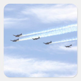 Adesivo Quadrado Aviões de guerra