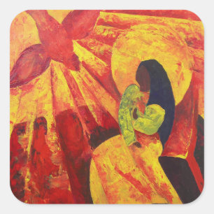 Adesivo Quadrado Aviso 2011