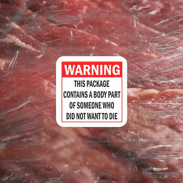 Adesivo Quadrado Aviso, Ativismo de Pacote (Criador carregado)