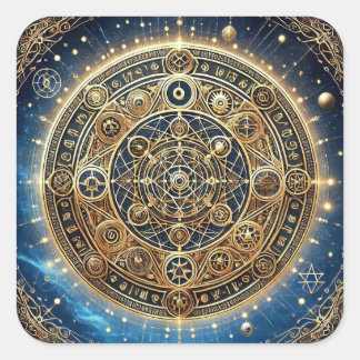 Adesivo Quadrado aviso do autocolante por ej gold