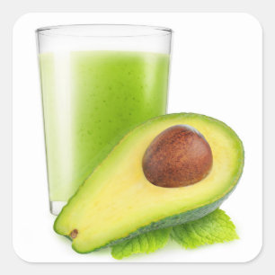 Adesivo Quadrado Avocado smoothie