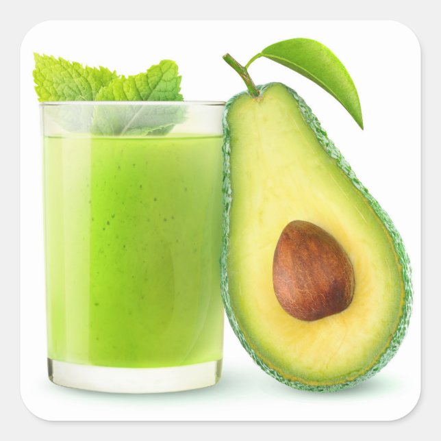 Adesivo Quadrado Avocado smoothie (Frente)