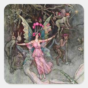Adesivo Quadrado “Away Down Under” por Warwick Goble