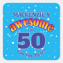 AWESOME 50 AZUL Claro Aniversário