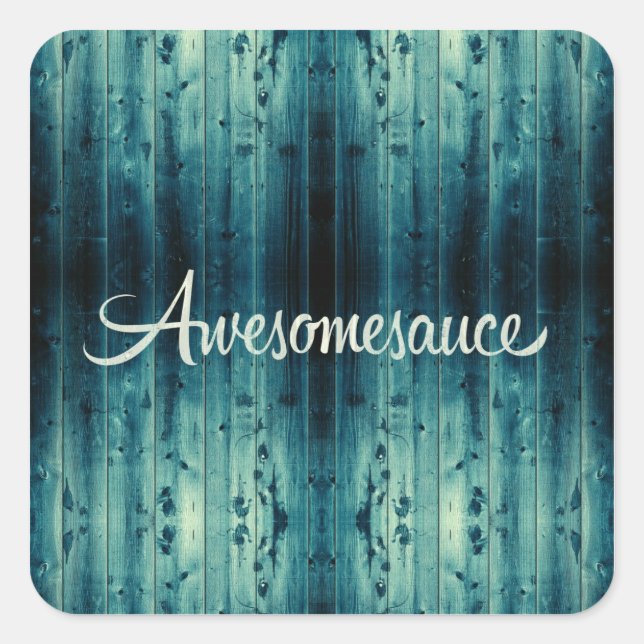 Adesivo Quadrado Awesomesauce Wood Panel (Frente)