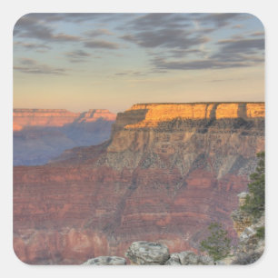 Adesivo Quadrado AZ, Arizona, Parque Nacional do Grand Canyon, Sul