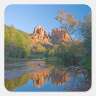 Adesivo Quadrado AZ, Arizona, Sedona, Área de Recreação da Lua Cres