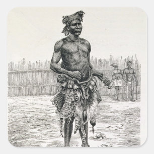 Adesivo Quadrado Azandeh Binsa ou doutor de bruxa